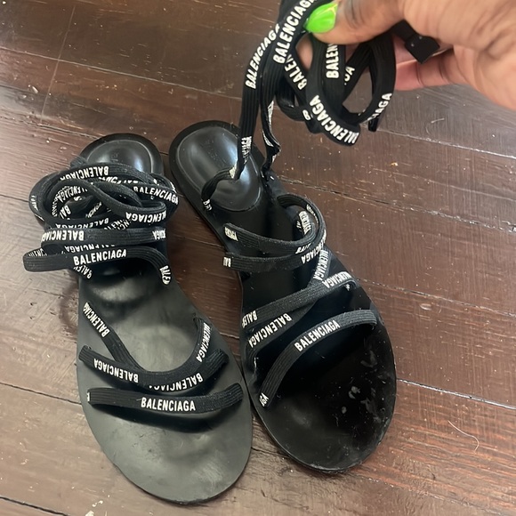 Balenciaga lace up sandals - Picture 2 of 3